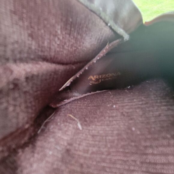 Arizona Jean Company Absolute Chocolate Brown Faux Leather Slouchy Boot Size 10 - Picture 9 of 11